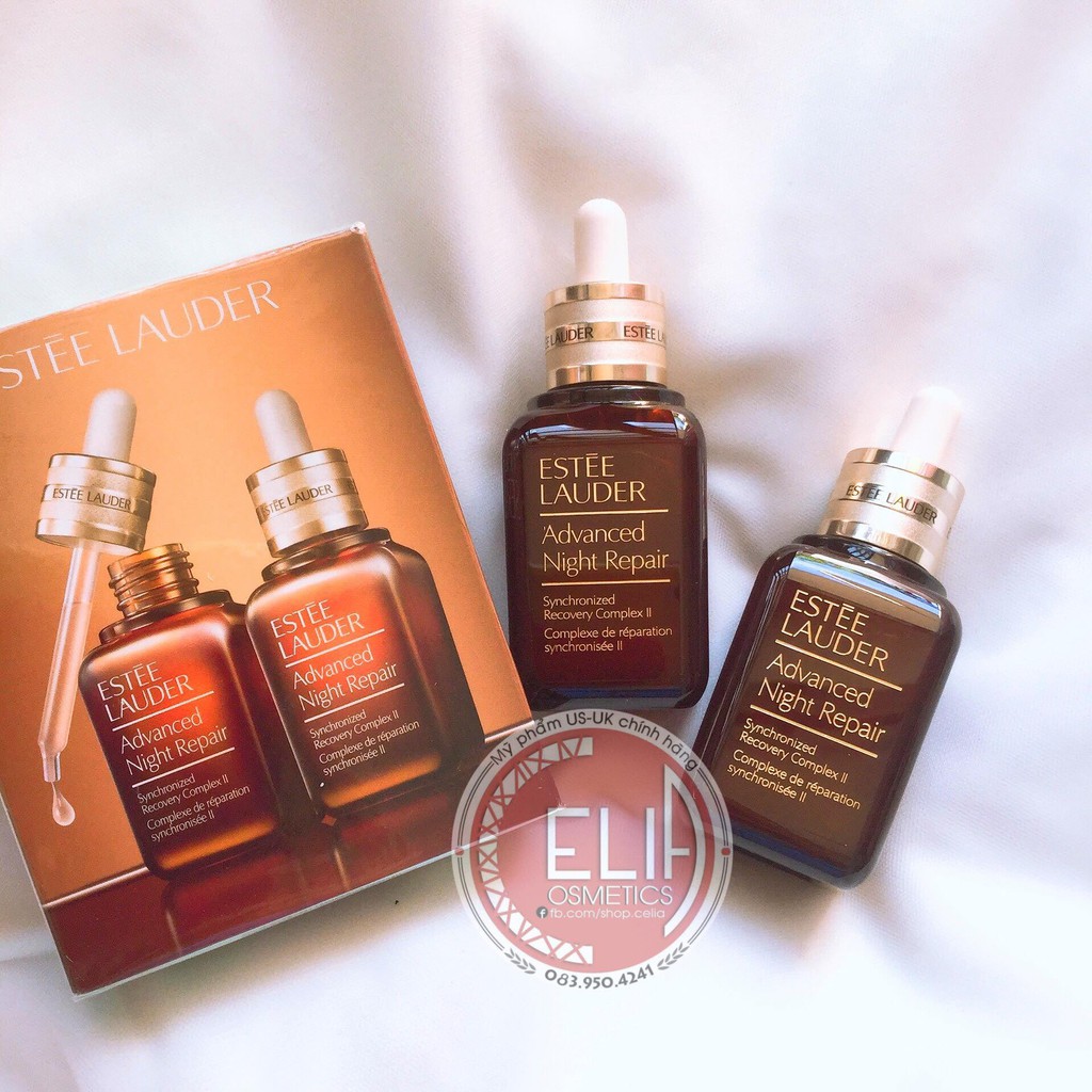 [50+50ml] Set Serum ESTEE LAUDER Advanced Night Repair Duo Shopee