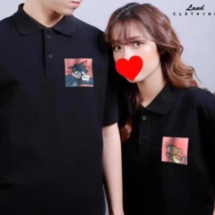 Áo POLO ĐÔI HÌNH TOM & JERY ĐỘC LẠ, CHẤT ĐẸP.