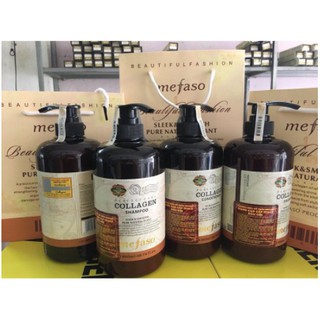 Xả kho - bộ dầu gội, dầu xả colagen mefaso dưỡng ẩm , phục hồi hư tổn giúp tóc chắc khỏe