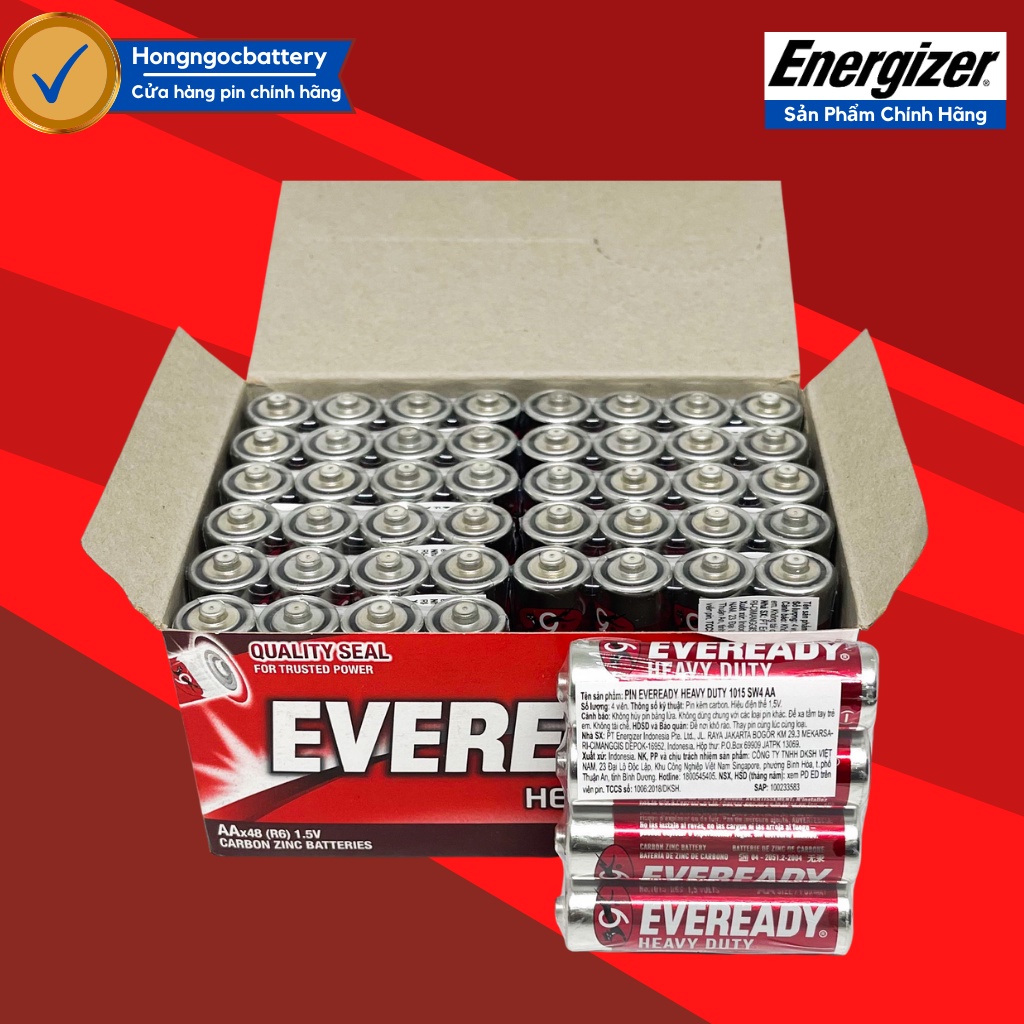 Hộp Pin AA 1,5V EVEREADY Siêu Bền - Hàng Chính Hãng