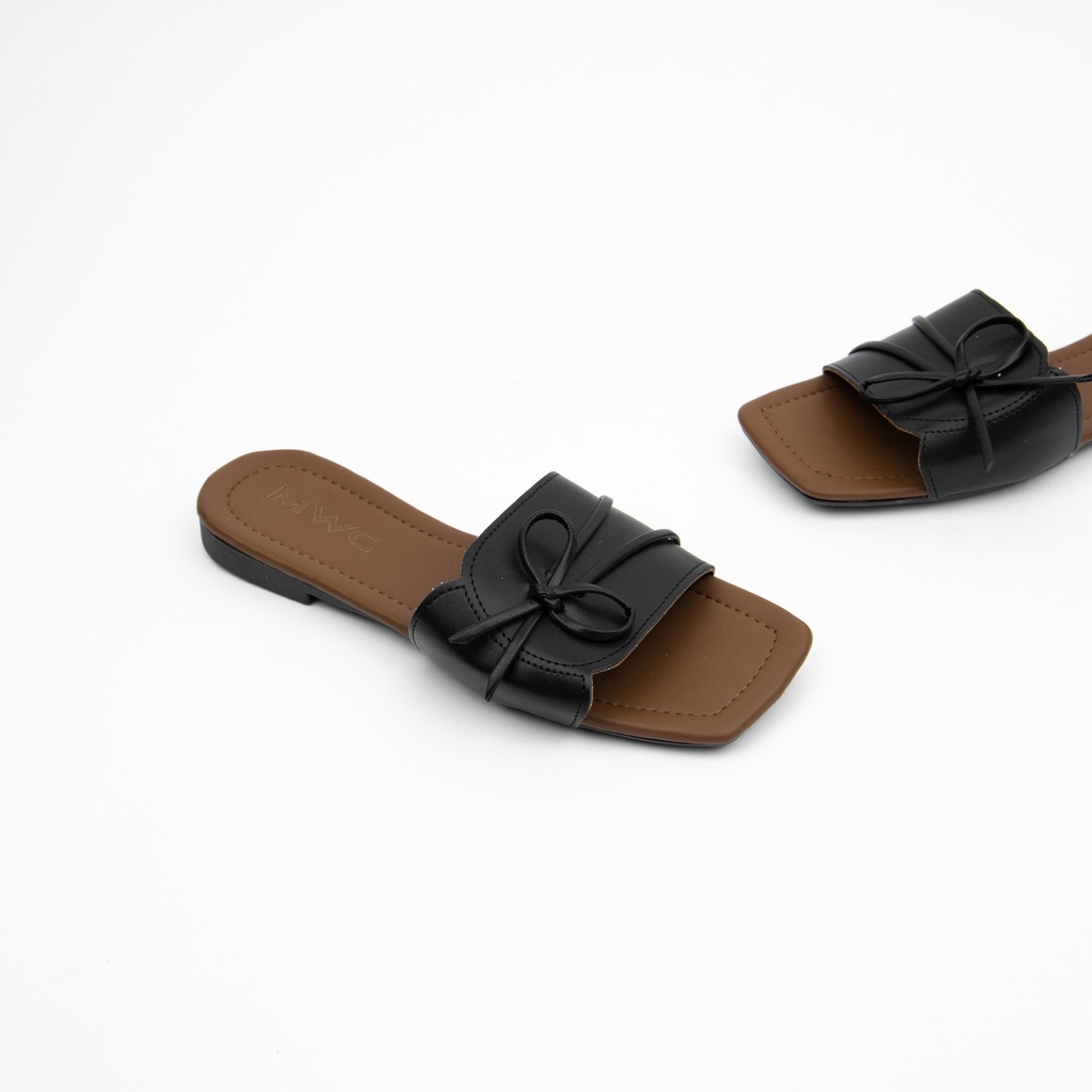 Dép Nữ MWC Đế Bệt Quai Ngang Bản To Siêu HOT NUDE- 8135