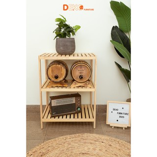 Kệ đa năng kệ lò vi sóng deko 3 tầng gỗ