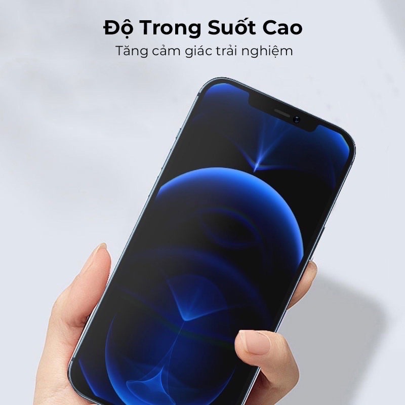 Kính Cường Lực KingKong Full Màn dành cho IP X trở lên, Chống bám bụi, Chống vân tay, 2 lớp nano mượt mà