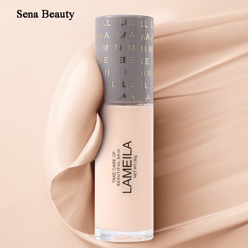 Một chai kem nền Lameila Beautiful Skin hộp nâu 30G Senabeauty