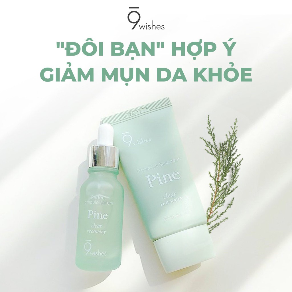 Kem Chống Nắng Cấp Ẩm, Bảo Vệ, Thanh Lộc Da 9 Wishes Pine Treatment Sunscreen SPF50+ PA++++ 50ml