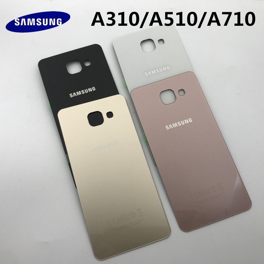 New Samsung Galaxy A3 A310 A5 A510 A7 A710 2016 A910 A9 Pro 2016 Back Cover Battery Case 3D Glass Rear Housing Cover Rear Door Case Replacement