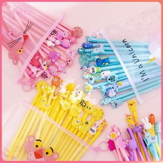 Bộ 20 bút mực gel kiểu hoạt hình xinh xắn đáng yêu cho học sinh