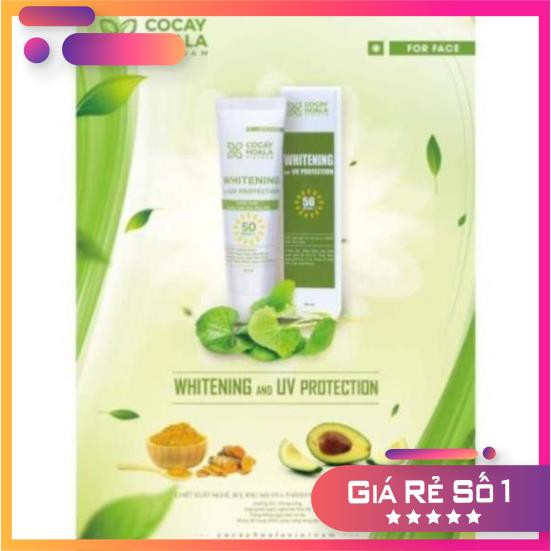 Kem chống nắng chiết xuất nghệ, dầu bơ, rau má cocayhoala 30ml | BigBuy360 - bigbuy360.vn