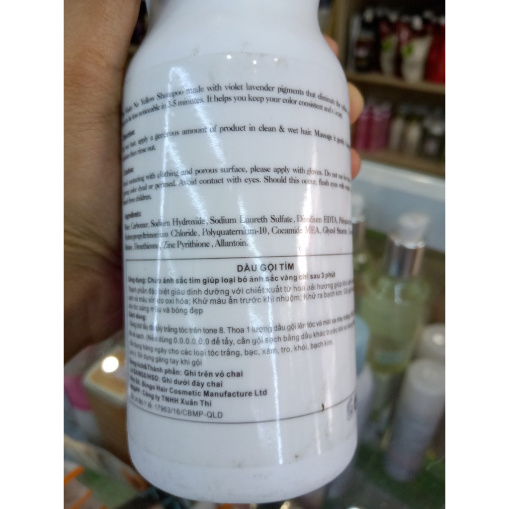 Dầu gội tím khử vàng Delofil Chính hãng -loại 500ml