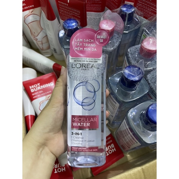 Nước tẩy trang cho mọi loại da L'Oreal Paris 3-in-1 Micellar