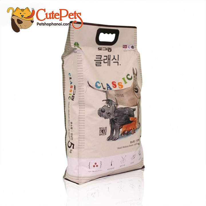 Dograng Classic Hàn Quốc 1kg - Thức Ăn Hạt cho Chó Mọi Lứa Tuổi