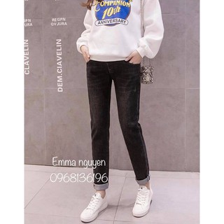 Quần Jean Bầu dáng baggy (hình thật)