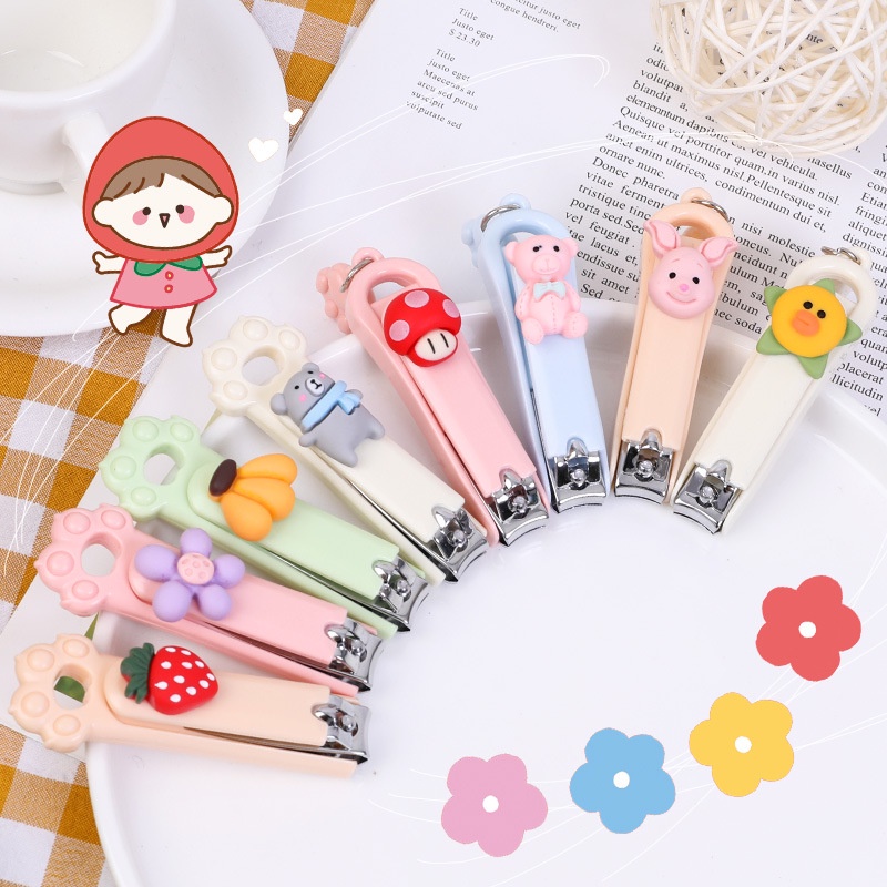 Kìm Cắt Móng Tay Bằng Thép Không Gỉ Họa Tiết Hoạt Hình Sáng Tạo Cho Nữ