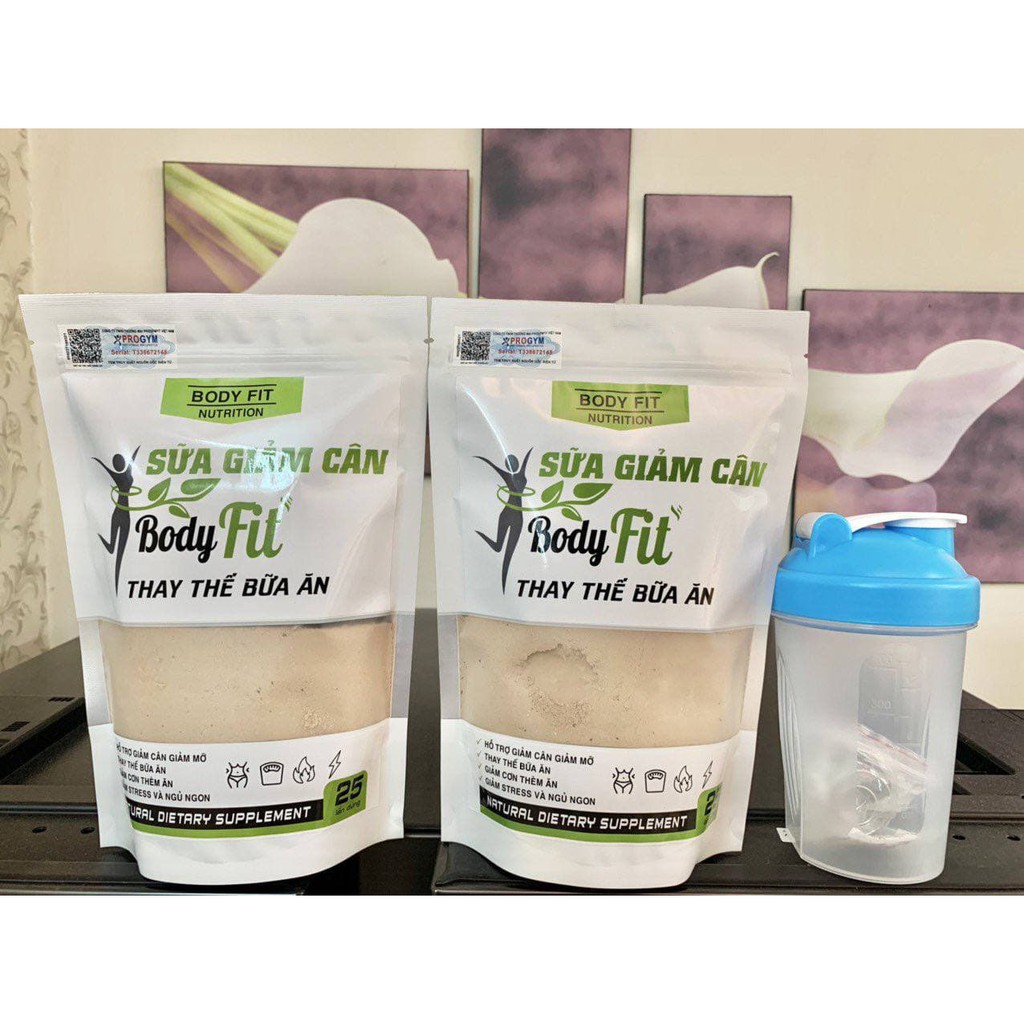 Combo 2 túi Bột Ngũ Cốc Giảm Cân BodyFit + Tặng bình lắc - Thay thế bữa ăn