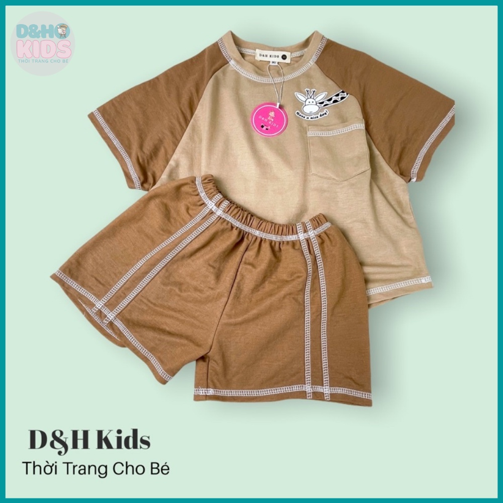 Bộ Đồ bé trai mùa hè D&H KIDS, Quần áo Trẻ Em mùa hè từ 1 tuổi đến 7 tuổi