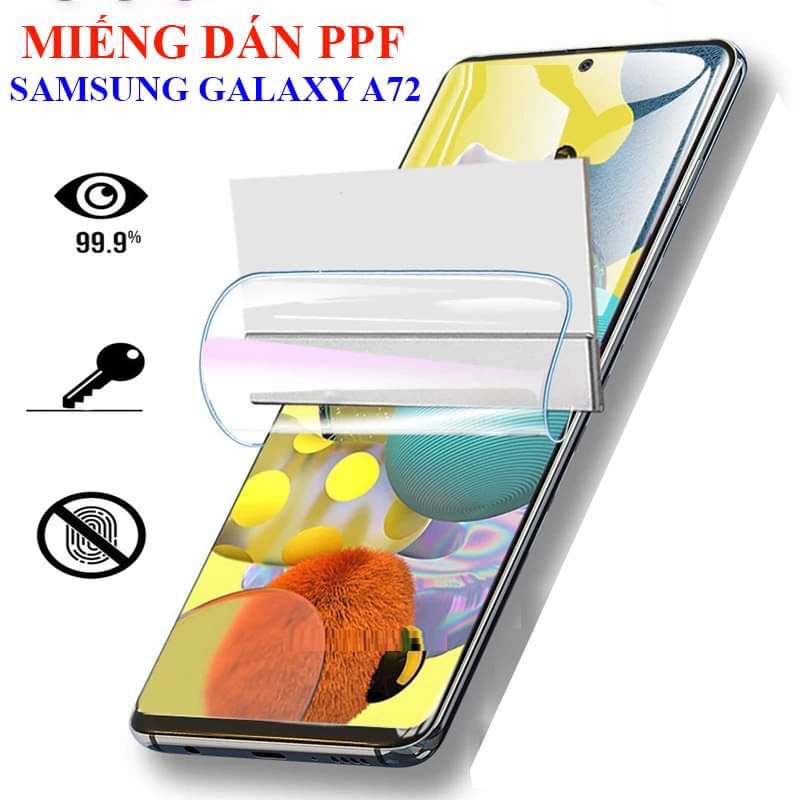 Dán màn hình Samsung A72 full màn dẻo trong suốt PPF tự phục hồi vết xước – Dán dẻo Samsung Galaxy A72