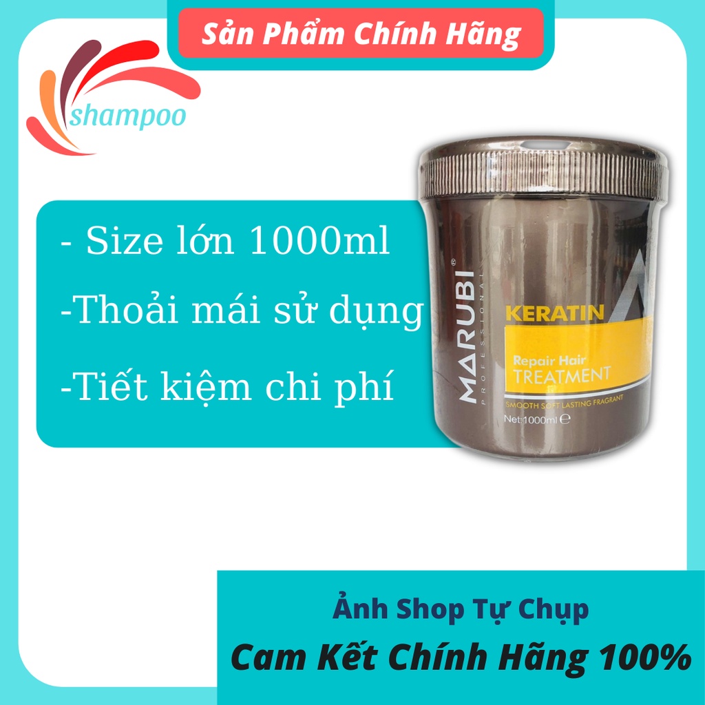 Ủ tóc Keratin Marubi Treatment bóng mượt tóc kem ủ tóc 435ml và 1000ml
