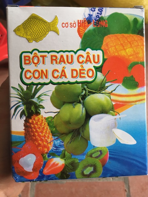 Bột rau câu con cá dẻo hàng chuẩn gói 12g