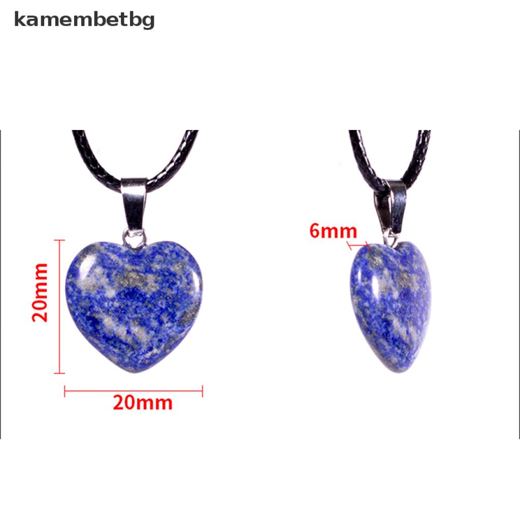 Bộ 10 Mặt Dây Chuyền Đá Opal Hình Trái Tim / Mắt Hổ / Mắt Hổ / Ngọc Lam