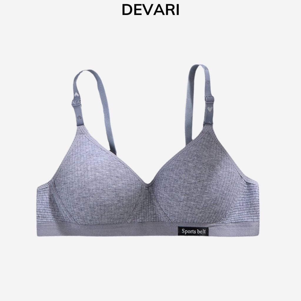 Áo Ngực Nữ Cotton Đệm Mỏng Mặc Thoải Mái Devari A554