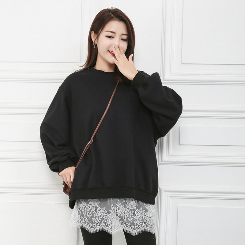 Oneri Áo Sweater Giả Viền Ren Hoa Có Thể Tháo Rời Trang Trí Áo Sơ Mi Giả Viền Giả Co Giãn He