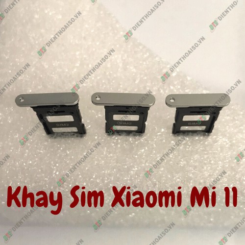 Khay sim Xiaomi Mi 11 xanh dương,xanh đen, trắng , đen