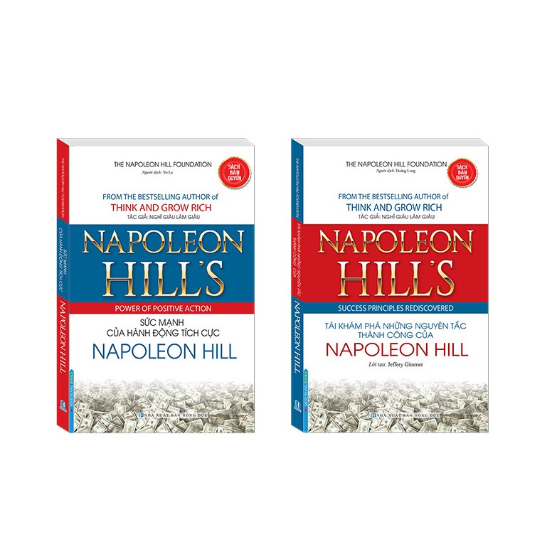 Sách - Combo  Sức mạnh của hành động tích cực NAPOLEON HILL &amp; Tái khám phá những nguyên tắc thành công của Napoleon Hill