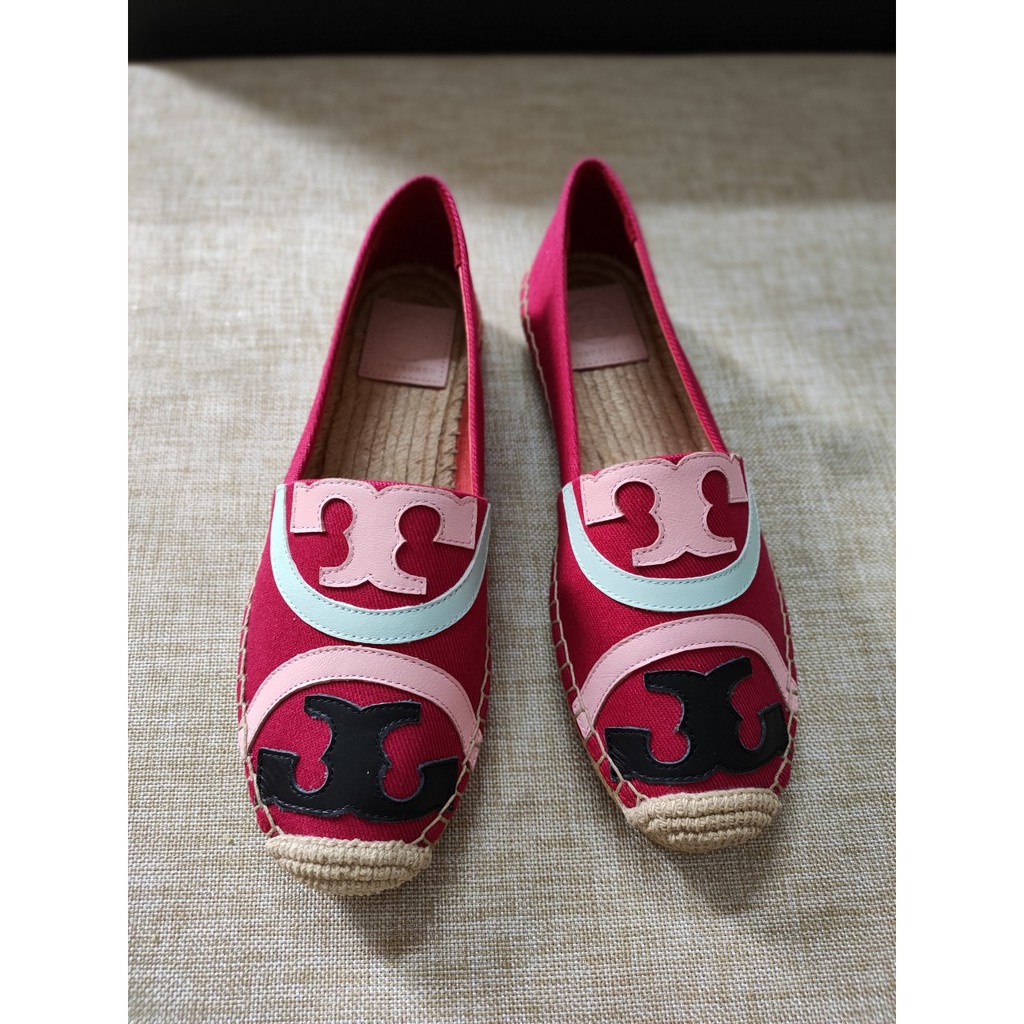 GIÀY SLIP ON TORY BURCH POPPY CANVAS ESPADRILLE AND ESPADRILLES MULES |  Shopee Việt Nam