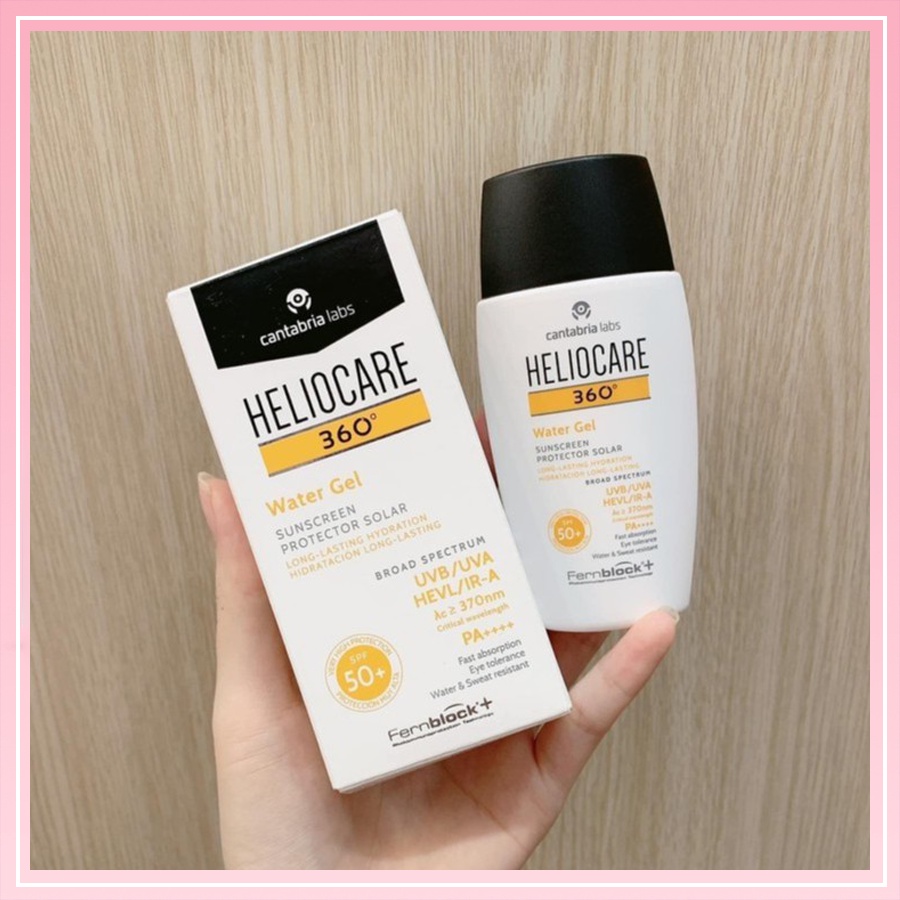 Kem Chống Nắng Heliocare 360 Water Gel & Mineral Tolerance Fluid & Pigment Solution Fluid SPF 50++