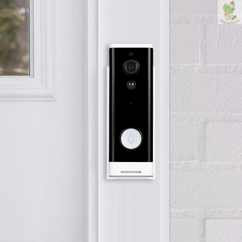 WiFi Smart Security DoorBell HD 1080P Wireless Visual Intercom Recording Video Door Phone PIR Motion Detector Rainproof TuyaSmart APP Remote Home Monitoring Night Vision