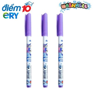 1 hộp 10 cây bút dạ kim tp-fl08/do -bút dạ kim doraemon-tím 0.3mm