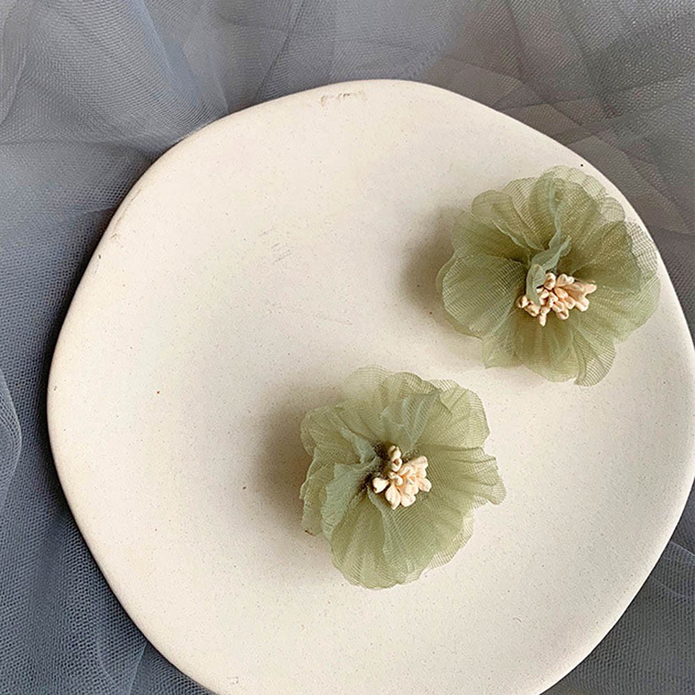 Khuyên kẹp vành tai hình hoa lớn không xỏ thời trang Hàn Quốc