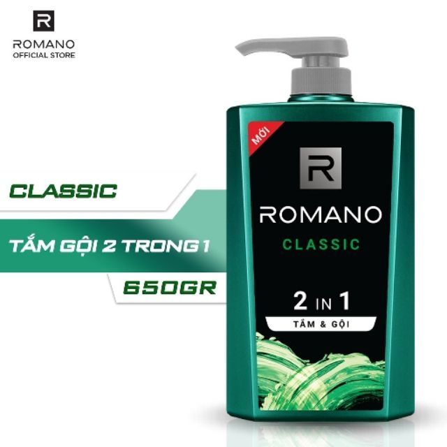 TẮM GỘI ROMANO 2IN1 650G