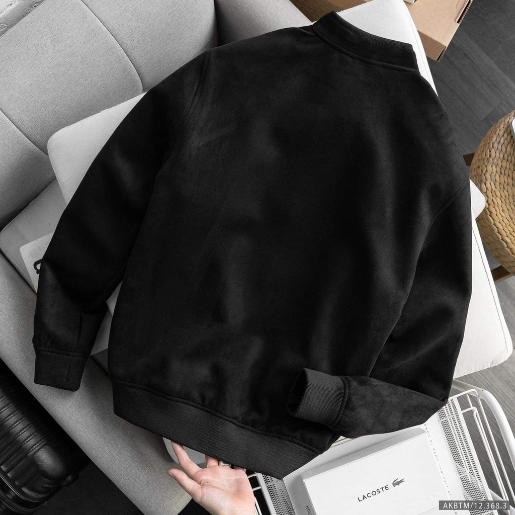 Áo khoác nam, áo khoác bomber chất liệu vải da lộn cao cấp, sang trọng 3683