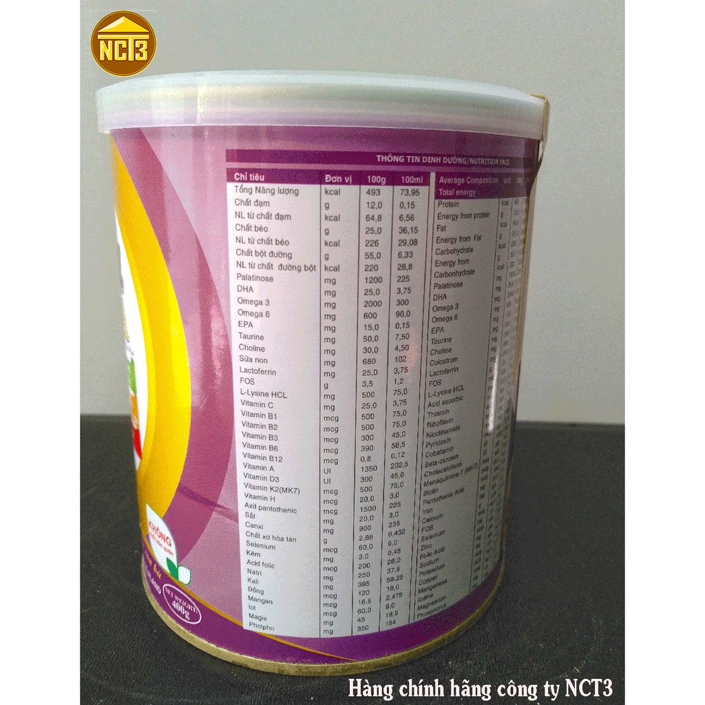 { BÁN GIÁ GỐC } SỮA BẦU  PARENATAL DHA (400g) ( Hàng chính hãng công ty NCT3 ) .