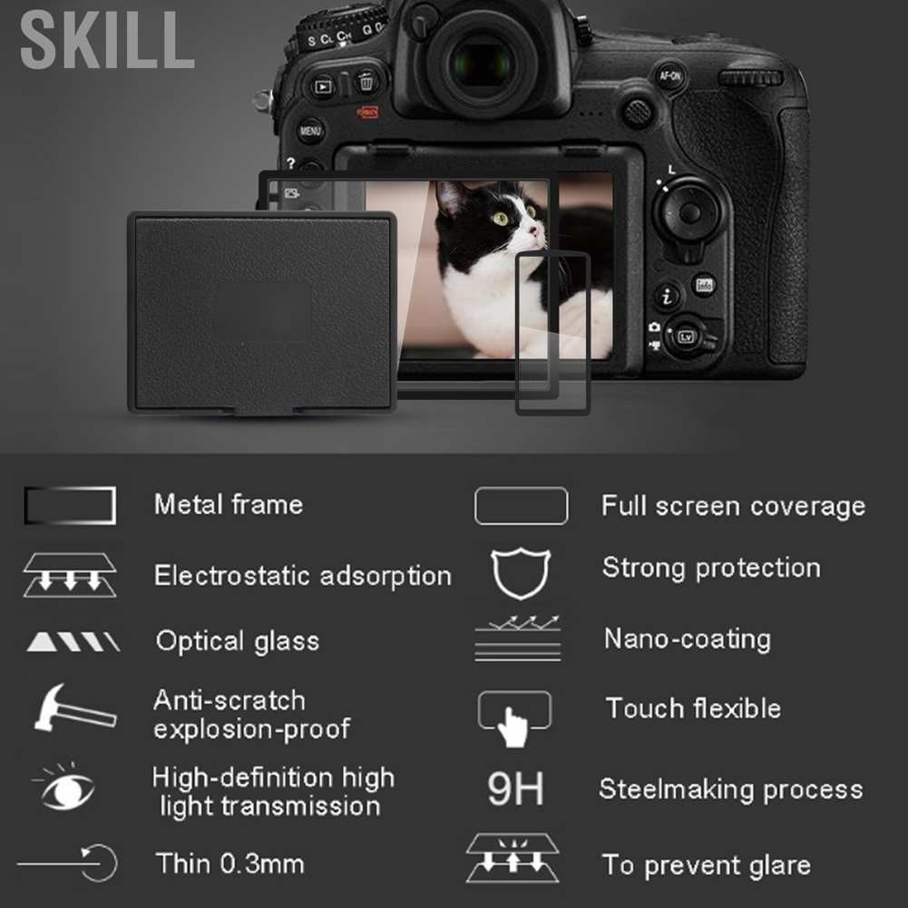 Kính Cường Lực Bảo Vệ Màn Hình Máy Ảnh Nikon D500
