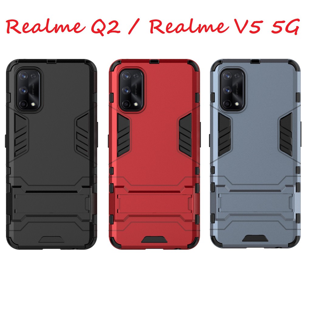 Ốp lưng Realme Q2 / Realme V5 5g - Ốp lưng chống sốc Iron Man Siêu bền (2 mẫu dùng chung)