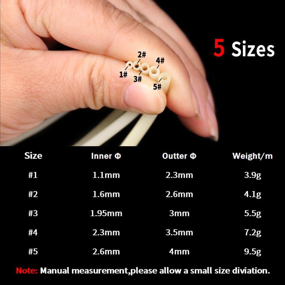 Ống Silicone Mềm Phát Sáng Hỗ Trợ Móc Câu Cá