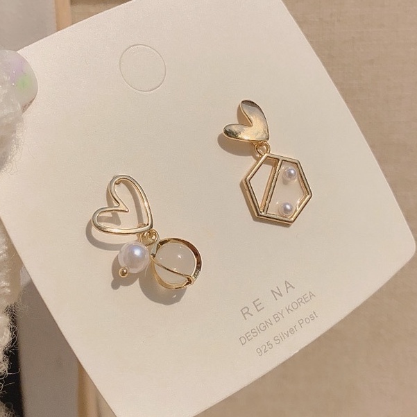 Bông Tai Ngọc Trai Thời Trang Hàn Quốc s925 Cho Nữ