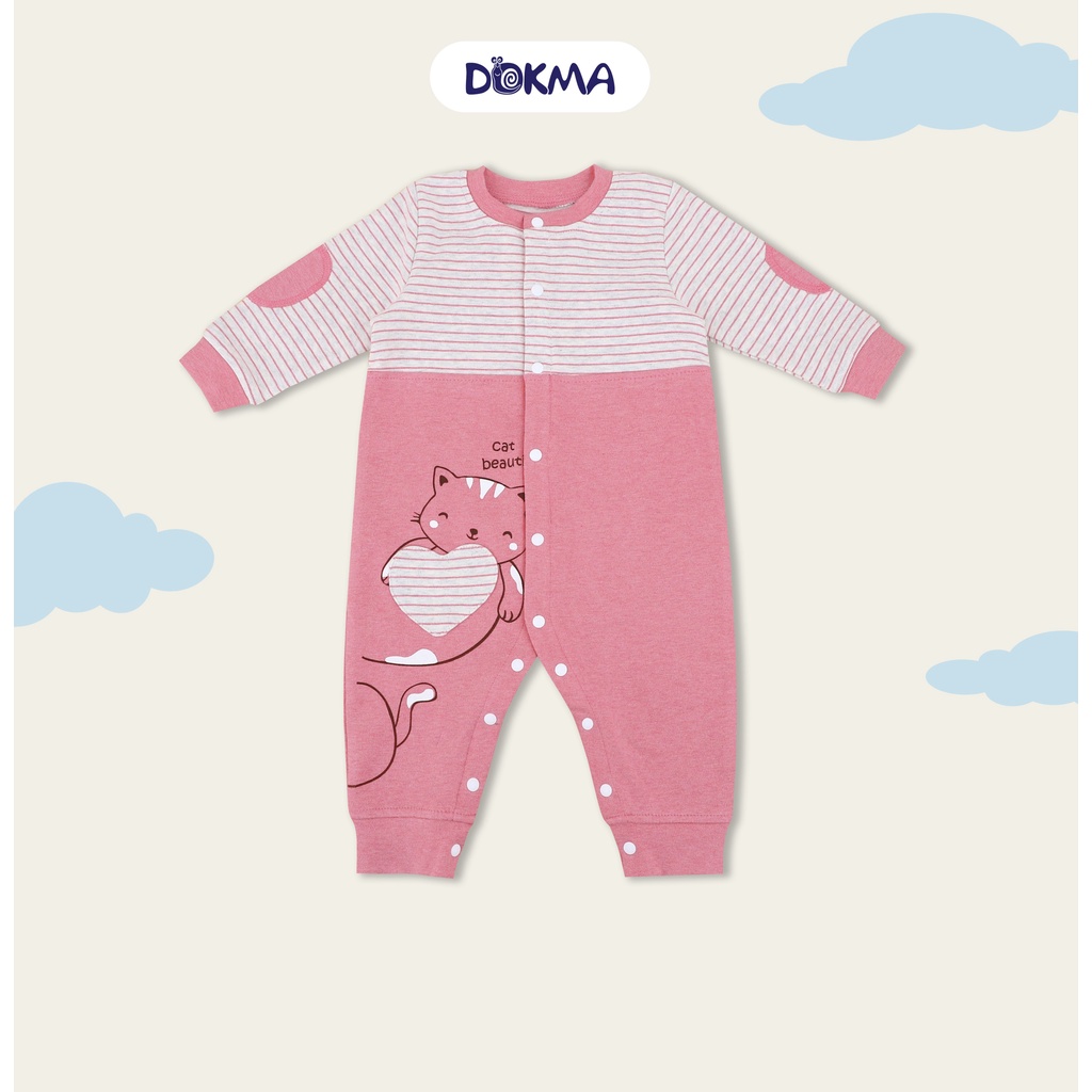 DB544 Bộ body cài giữa dài tay Dokma (3-12M)