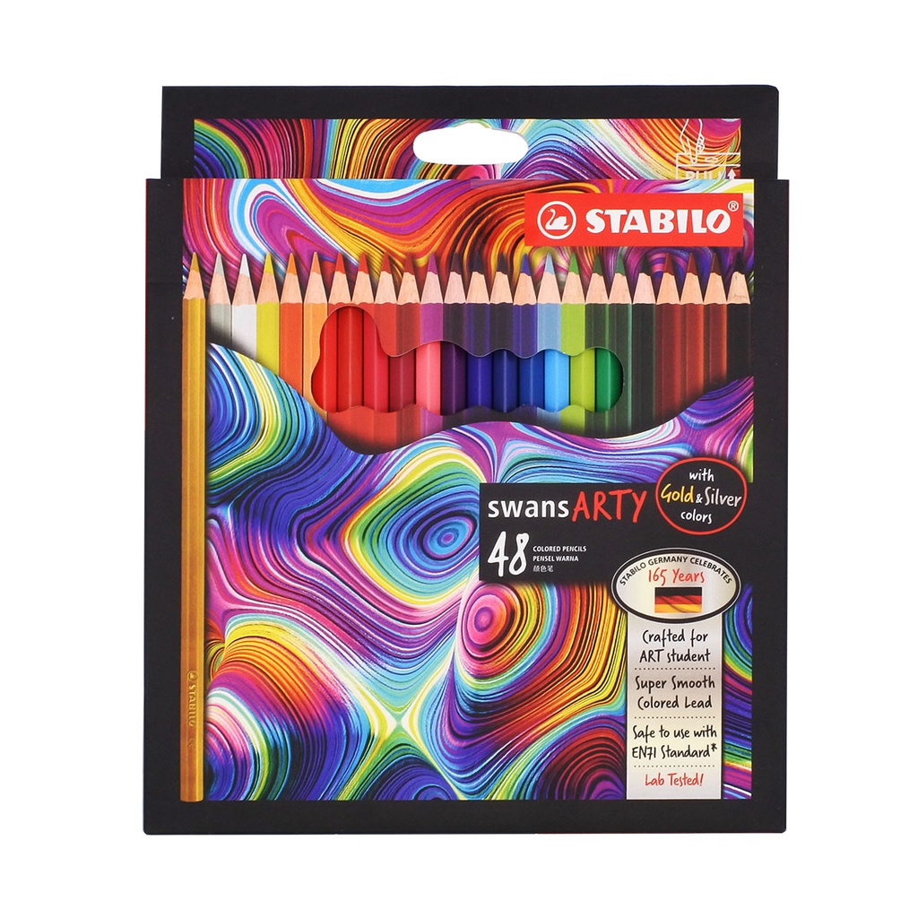 Hộp bút chì màu STABILO Swans Arty 48 màu/hộp (CLA-48)