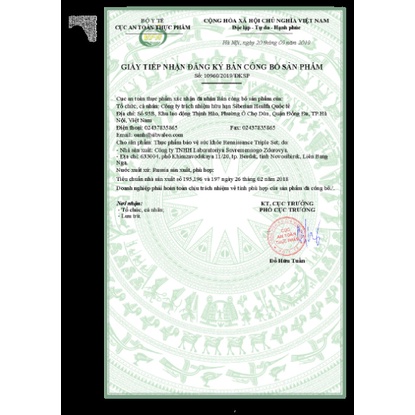 Bộ 3 thanh lọc thải độc Siberian Renaissance Triple Set – Date T1/2024