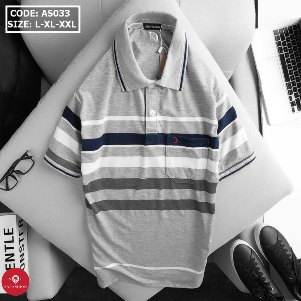Áo thun Polo nam Cá Sấu Có Túi  BIG SIZE Cao Cấp, Vải Mịn Không Xù Thoáng Mát