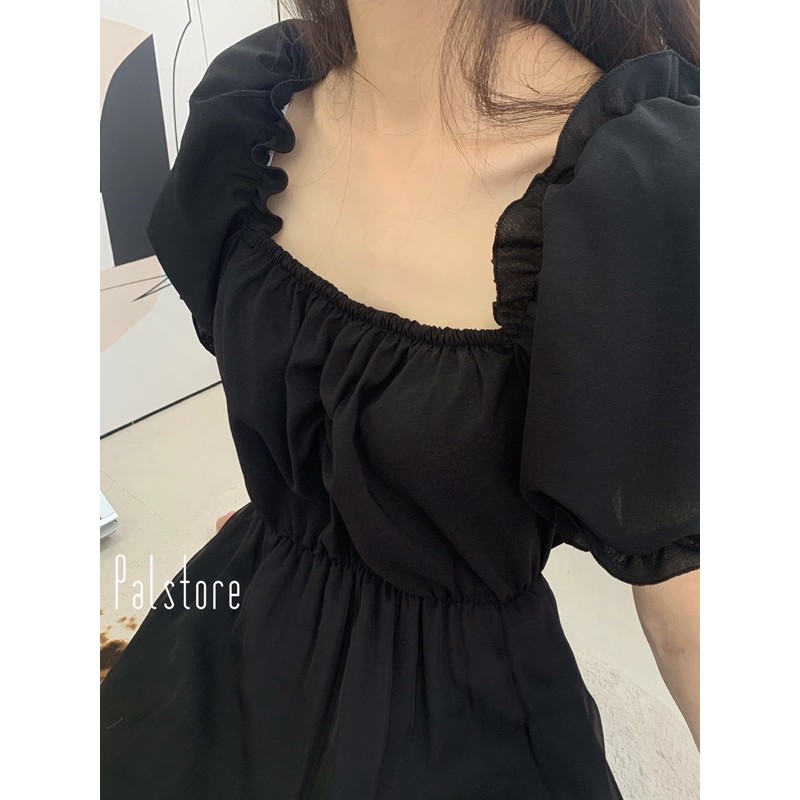 [Mã SKAMSALEP6 giảm 10% tối đa 100K đơn 150K] Đầm cổ vuông lệch vạt | BigBuy360 - bigbuy360.vn