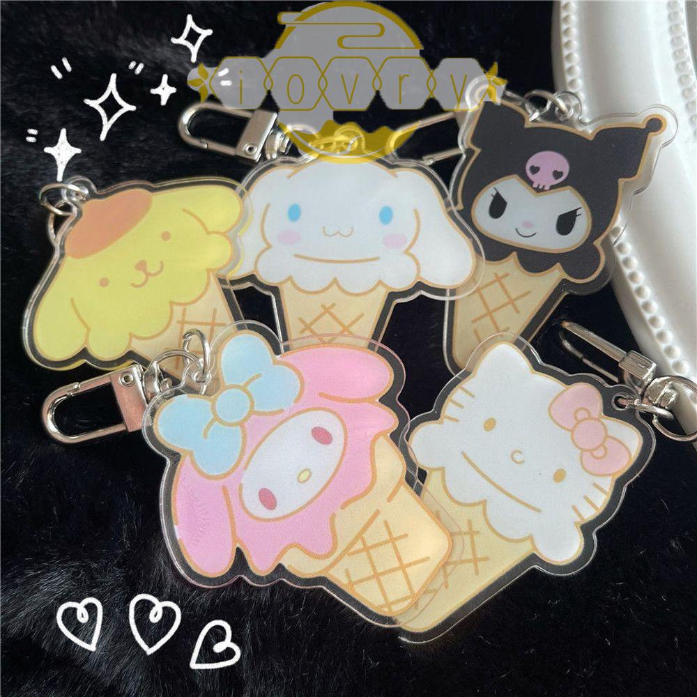 Móc Chìa Khóa Bằng Acrylic Hình Cây Kem Kuromi Độc Đáo Thời Trang Charms