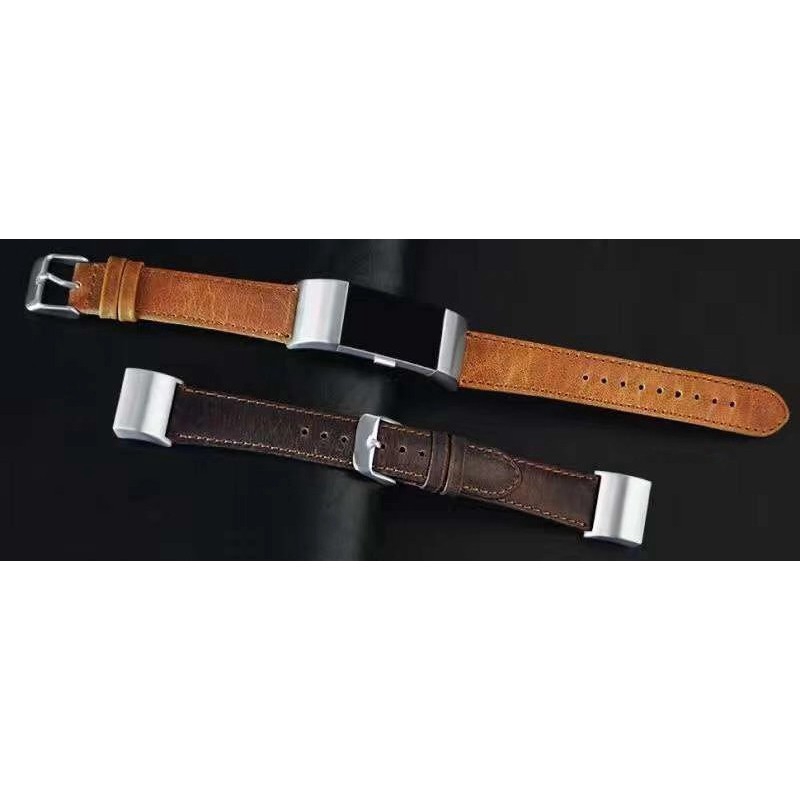 Dây đeo bằng da bò cho đồng hồ thông minh Fitbit Charge 3