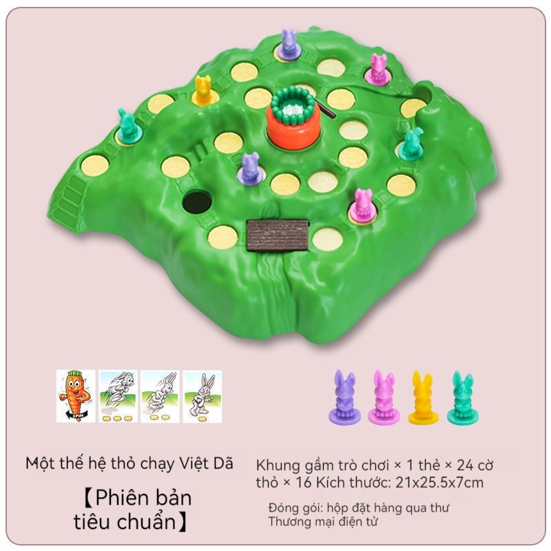 Bộ Trò Chơi Cờ Hình Thỏ/Rùa Tương Tác Giữa Cha Mẹ Và Bé