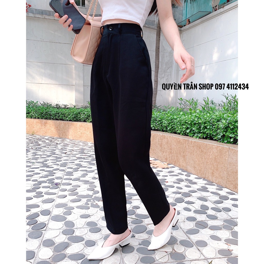 Quần Tây Dáng Dài Lưng Siêu Cao Đi Học Công Sở Dáng Baggy Khóa Trước_05 | BigBuy360 - bigbuy360.vn
