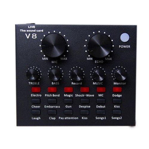 Sound card thu âm V8 thế hệ mới blutooth có auto Tone chất lượng cao