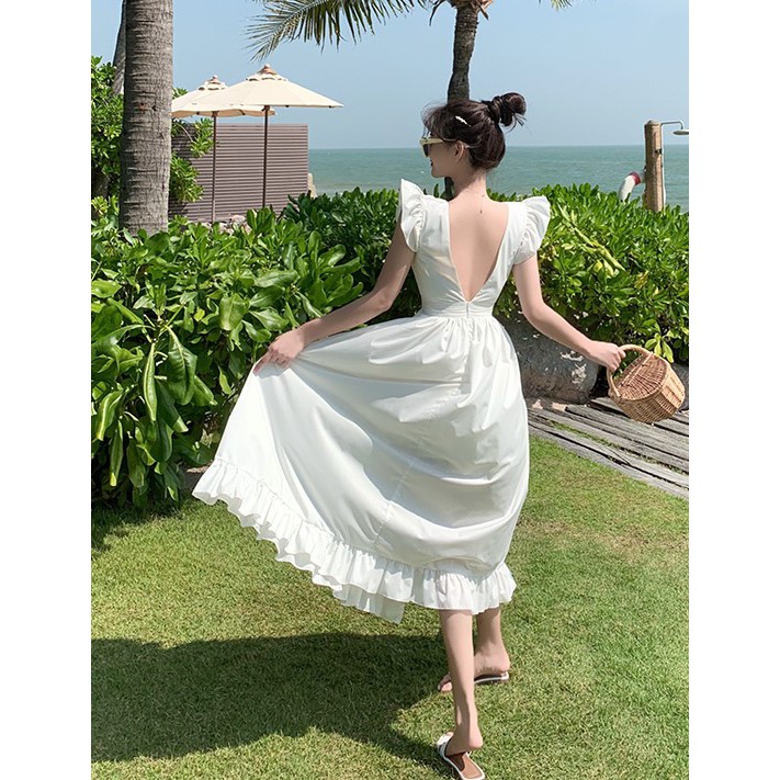 Đầm nữ dáng xòe dài midi Emilyshop